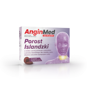 ANGINMED Porost Islandzki - czarna porzeczka